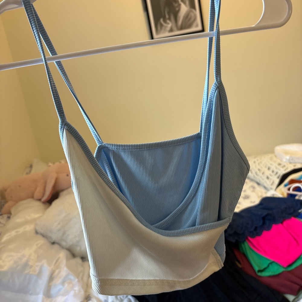 Two-Tone Blue and White Women's Camisole